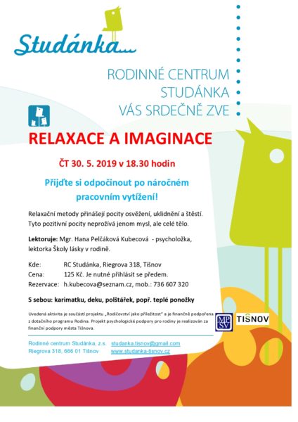 Plakát akce: Relaxace a imaginace