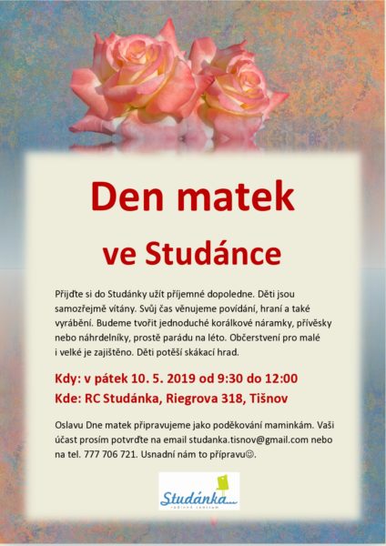 Plakát akce: Den matek
