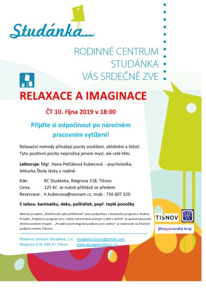 Plakát akce: Relaxace a imaginace