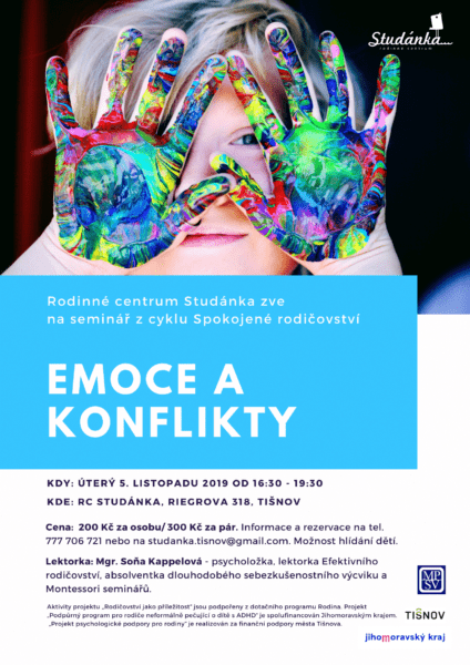 Plakát akce: Emoce a konflikty