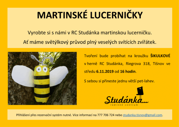Plakát akce: Výroba martinských lucerniček