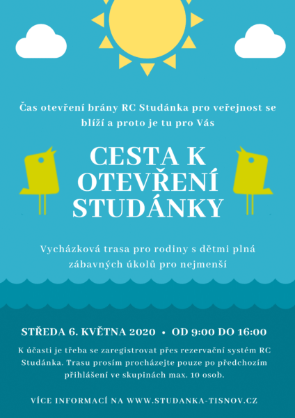 Plakát akce: Cesta k otevření Studánky