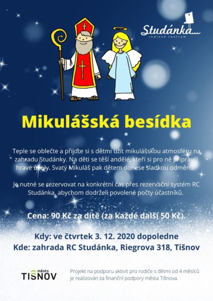 Plakát akce: Mikulášské dopoledne ve Studánce