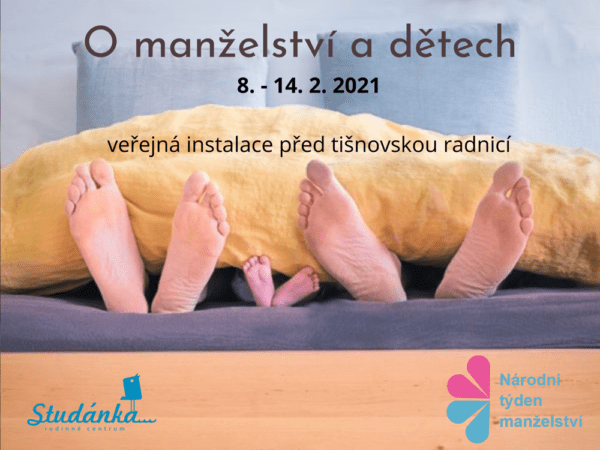 Plakát akce: Národní týden manželství – veřejná instalace