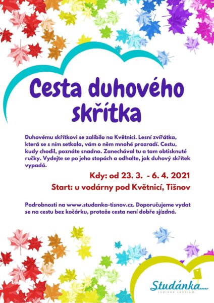 Plakát akce: Cesta duhového skřítka 23.3. – 6.4. 2021