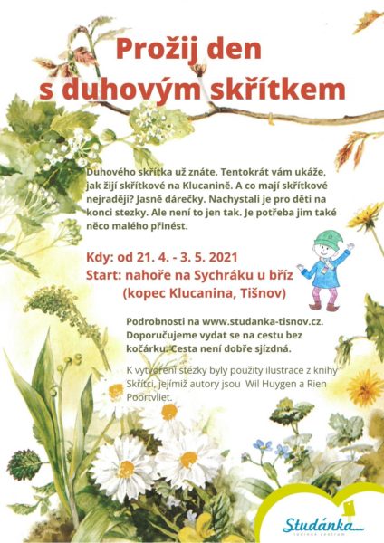 Plakát akce: Prožij den s duhovým skřítkem 21.4. – 3.5. 2021
