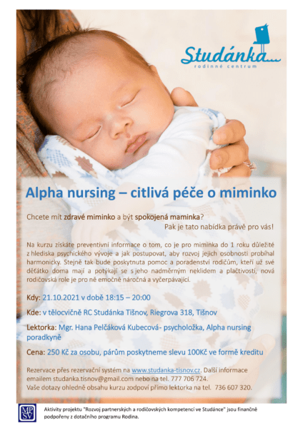 Plakát akce: Alpha nursing