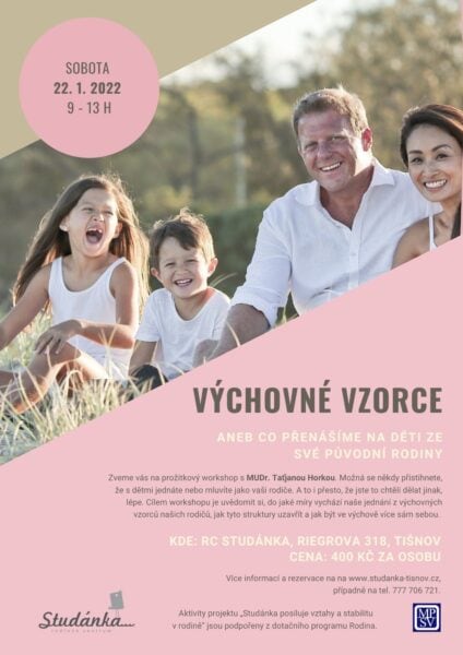 Plakát akce: Výchovné vzorce aneb co přenášíme na děti ze své původní rodiny