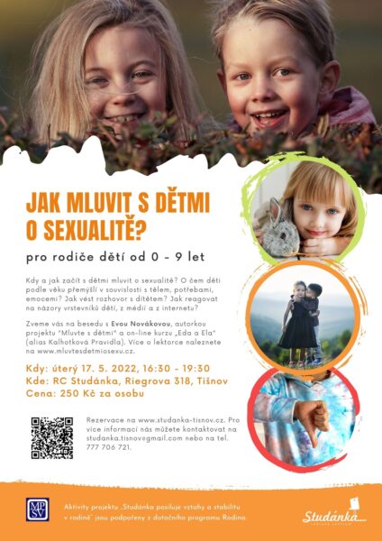 Plakát akce: Jak mluvit s dětmi o sexualitě?