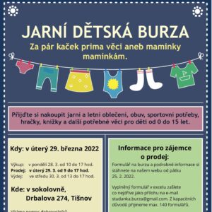 Plakát jarní dětské burzy