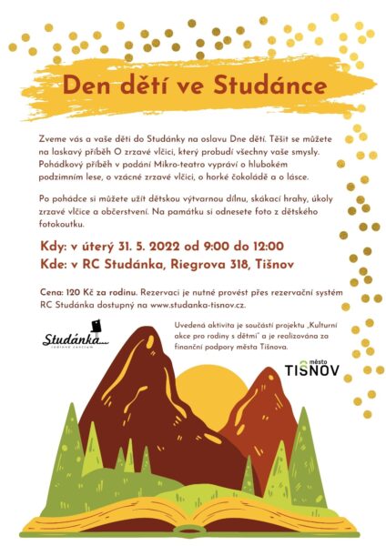Plakát akce: Den dětí ve Studánce