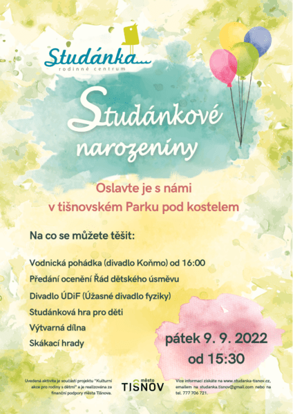 Plakát akce: Studánkové narozeniny