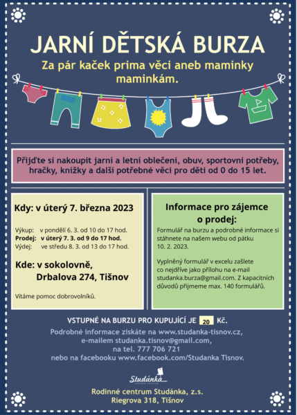 Plakát akce: Jarní dětská burza