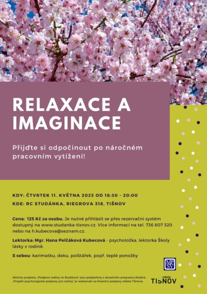 Plakát akce: Relaxace a imaginace