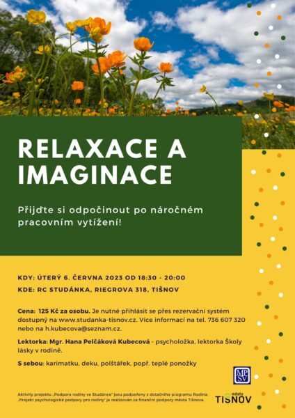 Plakát akce: Relaxace a imaginace