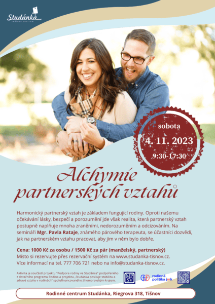 Plakát akce: Alchymie partnerských vztahů