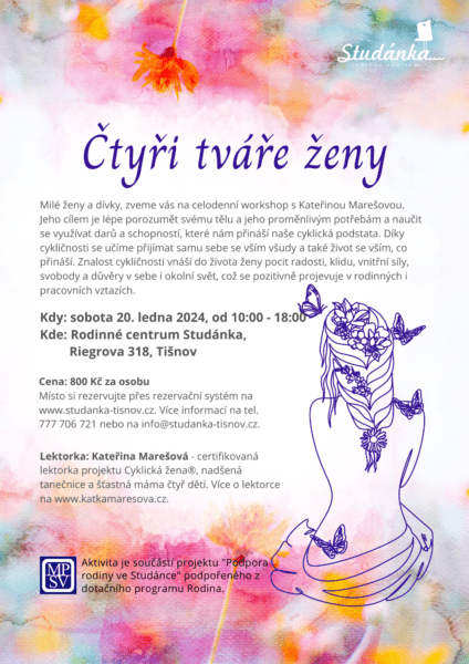 Plakát akce: Čtyři tváře ženy