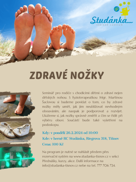 Plakát akce: Zdravé nožky