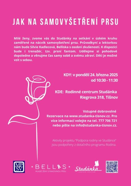 Plakát akce: Jak na samovyšetření prsu