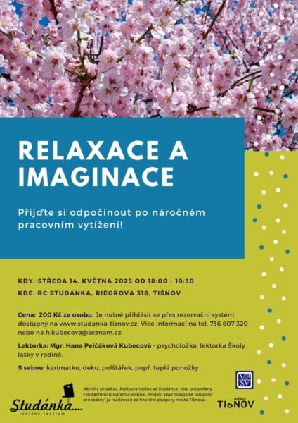 Plakát akce: Relaxace a imaginace