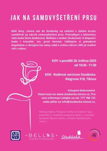 Plakát akce: Jak na samovyšetření prsu