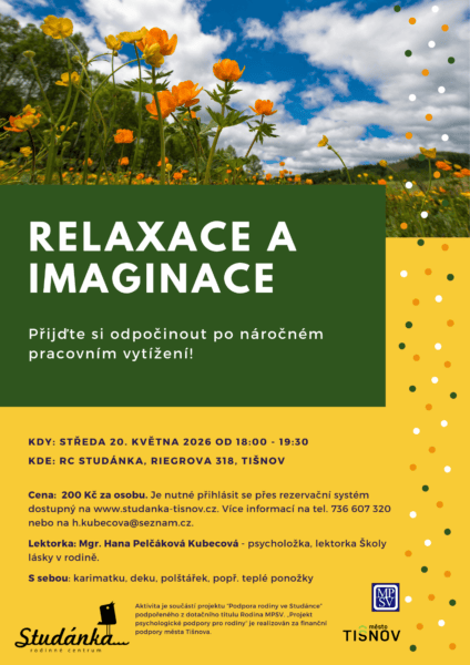 Plakát akce: Relaxace a imaginace